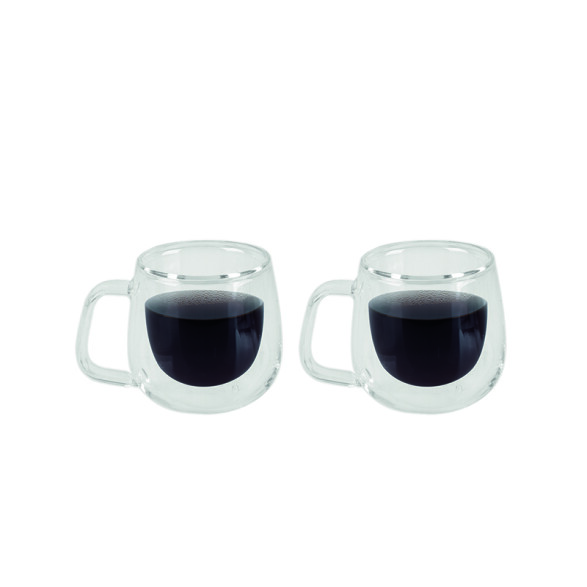 Juego 2 tazas de vidrio doble para té -TRAMONTINA TF6617
