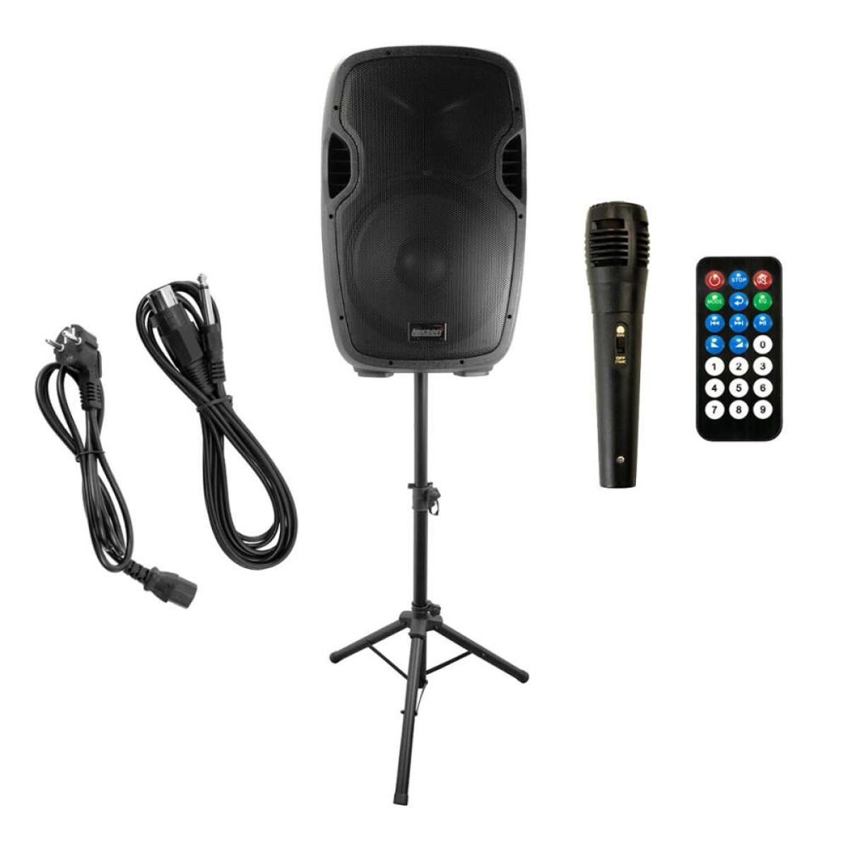 Caja Activa Lexsen Sonic15a Bt 200w - Con Soporte Y Micrófono 