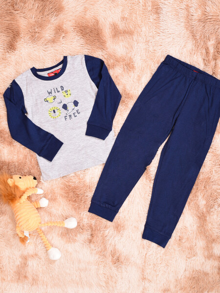 PIJAMA CONJUNTO WILD FREE GRIS