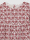 Vestido Estampado Flores Berenjena