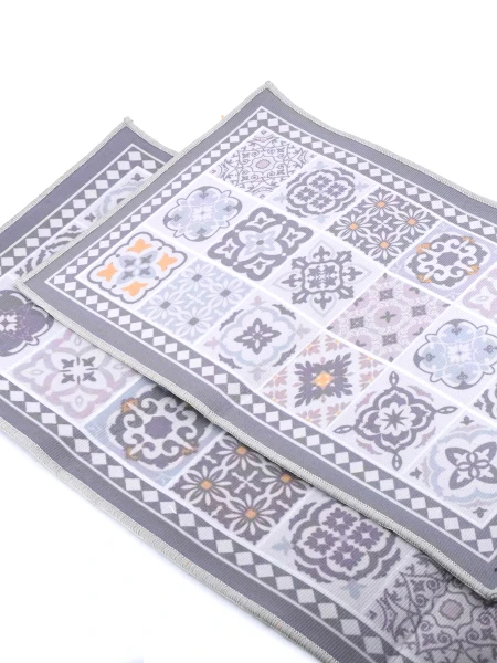 ALFOMBRA SET X 2 GRIS CLARO