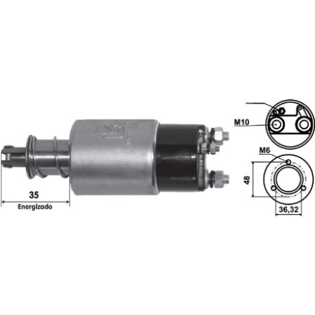 AUTOMATICO DE ARRANQUE JAC MAQUINARIA VIAL CHINA 12V 3 TORNILLOS LC AUTOMATICO DE ARRANQUE JAC MAQUINARIA VIAL CHINA 12V 3 TORNILLOS LC