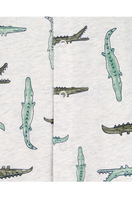 Monito corto de algodón diseño cocodrilos Monito corto de algodón diseño cocodrilos