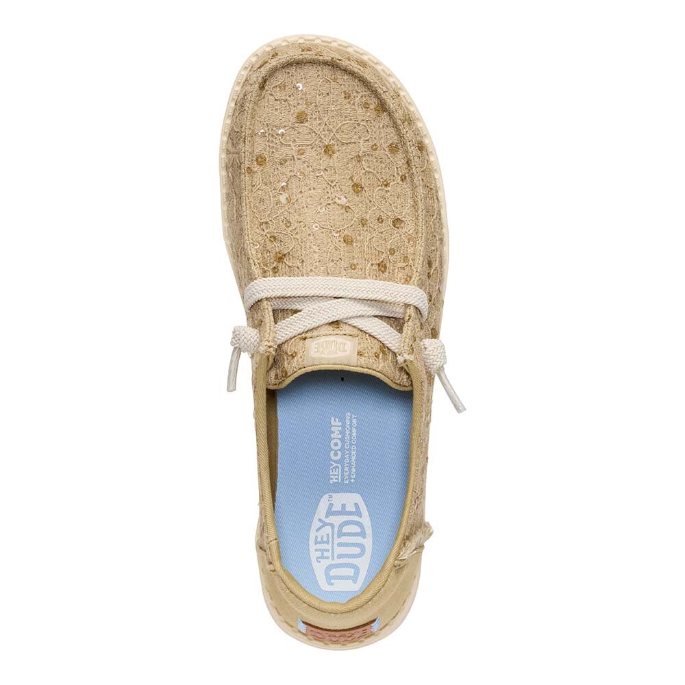 Wendy Sequin Lace Olive Grey