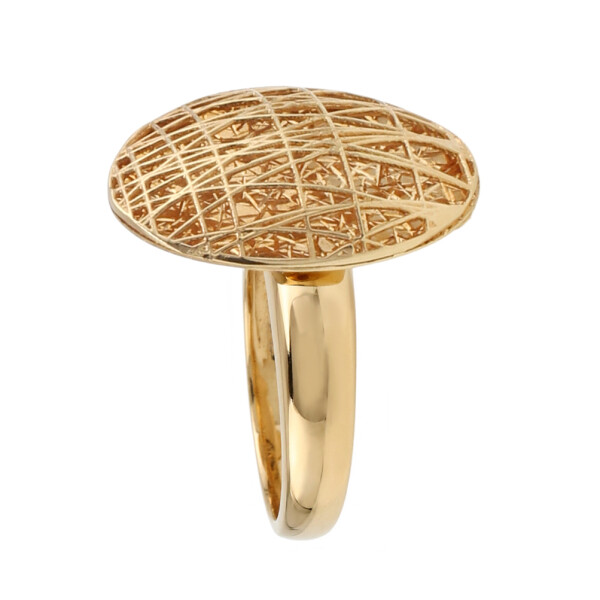 Anillo textura anidada de oro amarillo 18k Anillo textura anidada de oro amarillo 18k