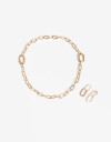 Bijouterie Set Sets temáticos Set De Aros Y Collar Intercambiables - Dorado