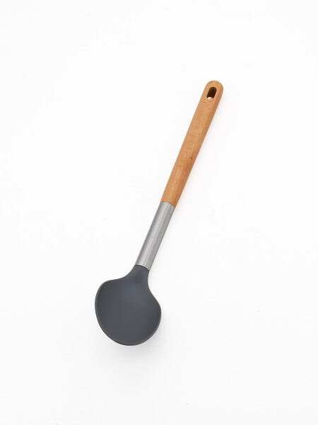 CUCHARON MANGO MADERA GRIS
