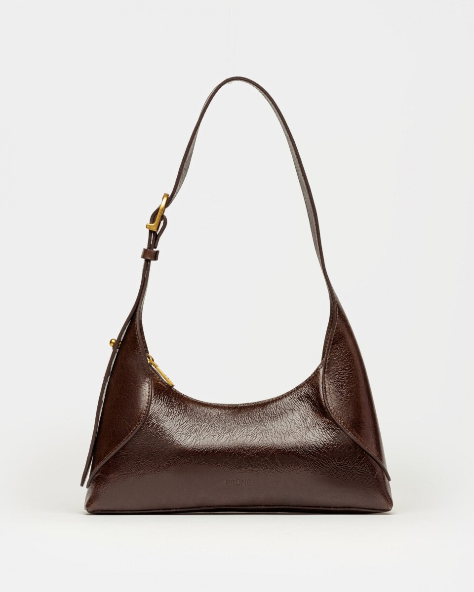 Cartera Windsor en Cuero Liso - Marron 