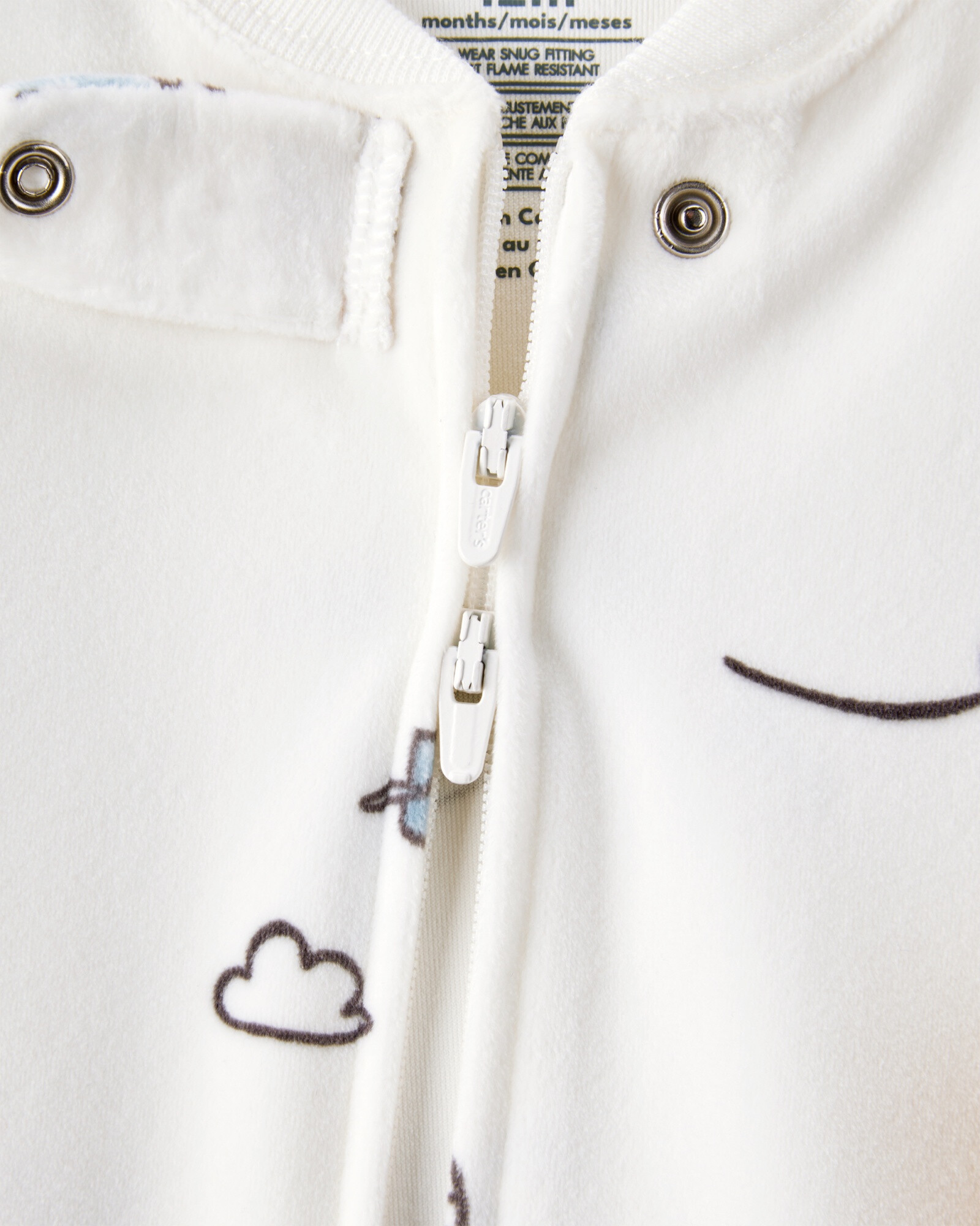 Pijama una pieza de micropolar, con pie, diseño helicópteros Pijama una pieza de micropolar, con pie, diseño helicópteros