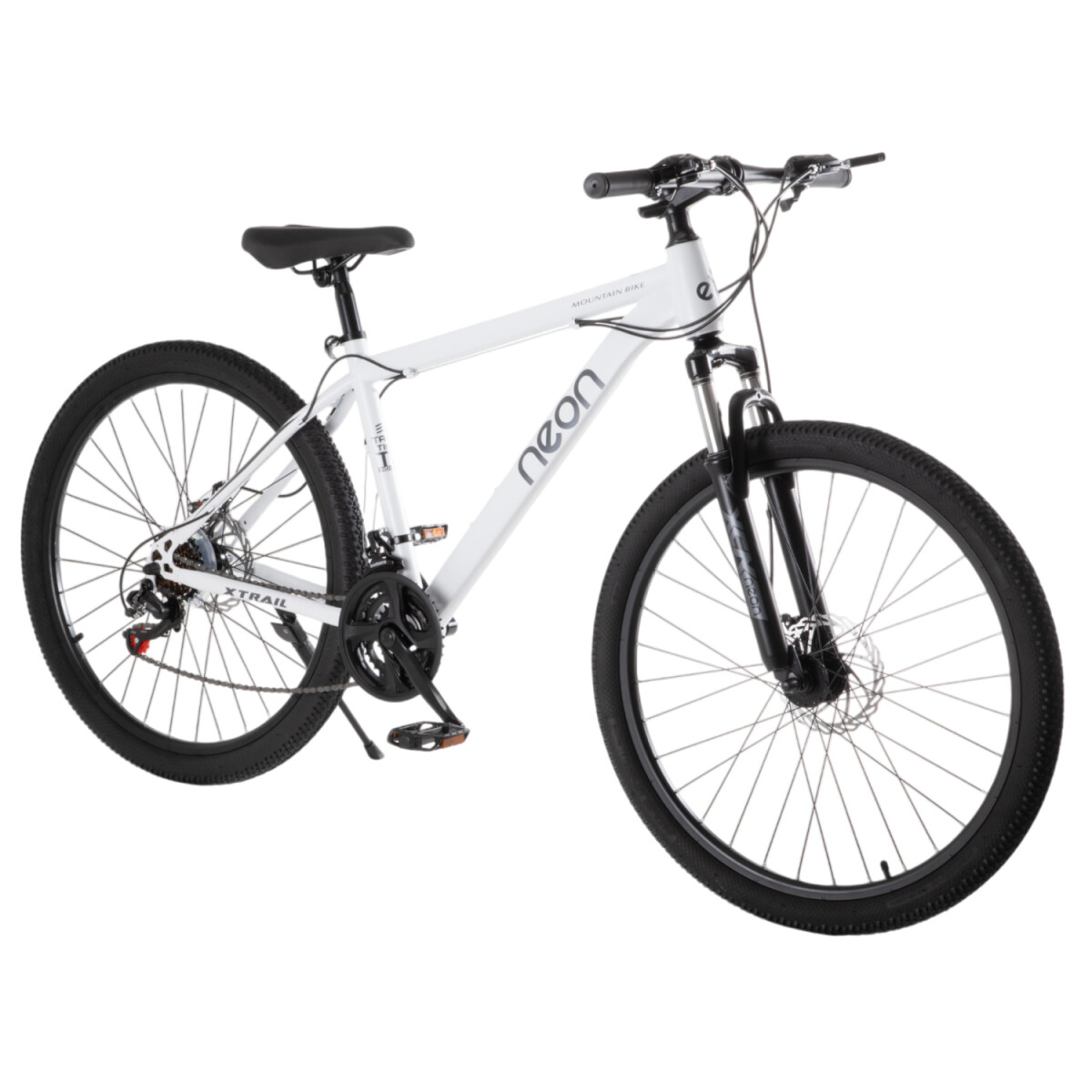 Bicicleta Mountain Bike Neon Xtrail 1 Rodado 26 Acero Freno Disco 21 Cambios - Blanco 