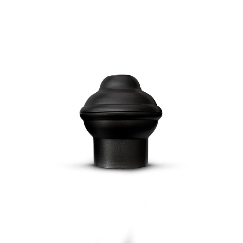 Barrote cortina de metal 1,5 m + 2 Soportes NEGRO