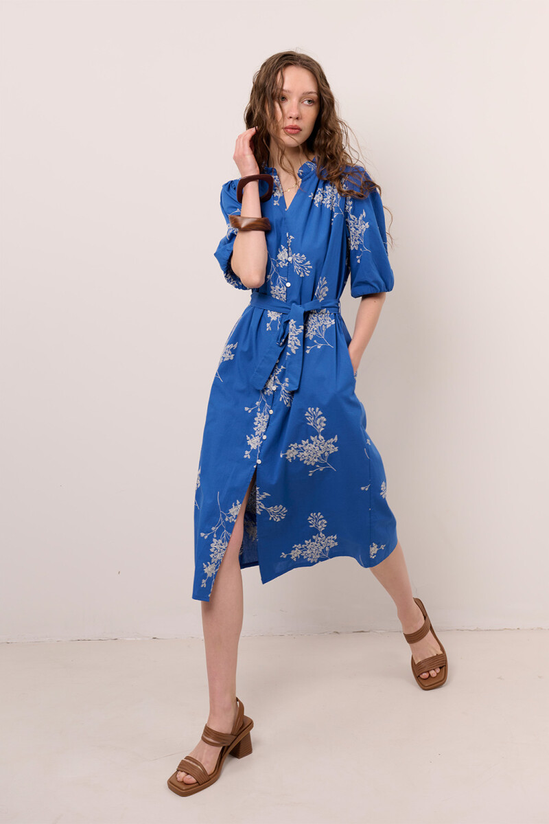 VESTIDO MAYA AZUL