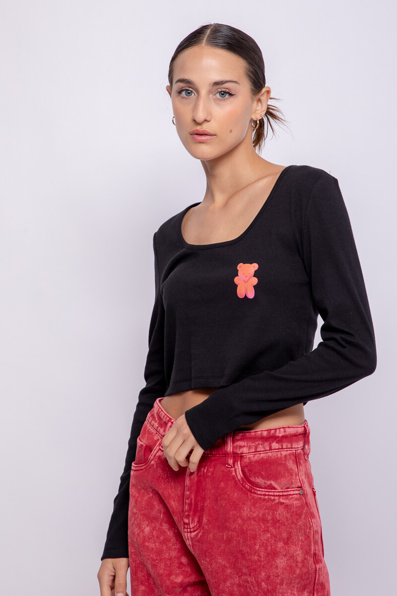 REMERA TEDICO Negro