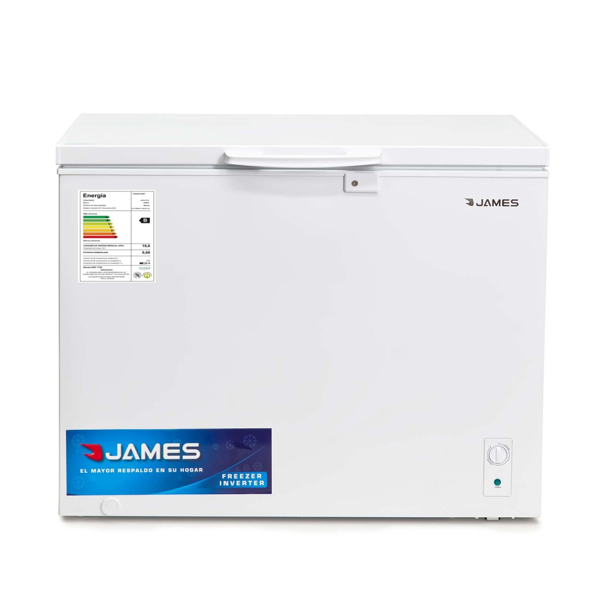 FREEZER JAMES - 143L BLANCO FHJ-150 M INV FRIO HUMEDO 