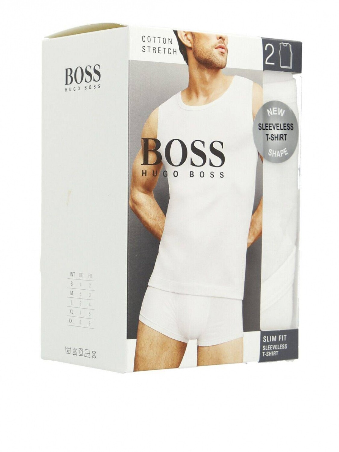 Hugo Boss -Pack de musculosas básicas de algodón X 2 Blanco