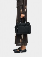 Bolso Tote De Nylon negro