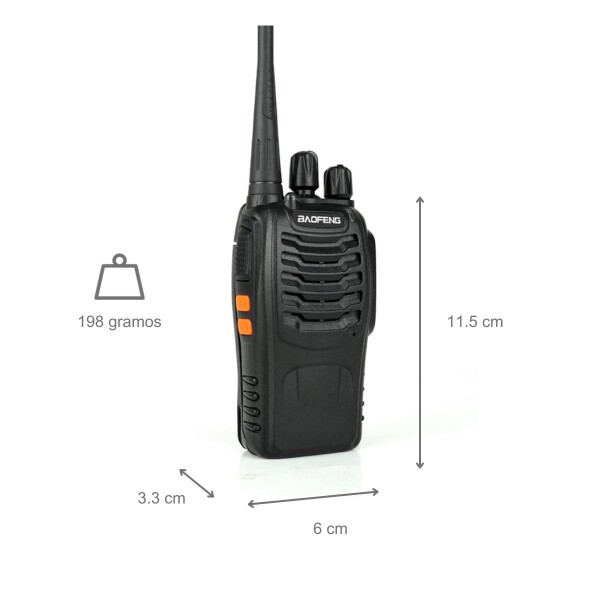 Kit X 2 Handy Baofeng Radio Walkie Talkie Bf888s 16ch Uhf + Auricular Manos Libres Bandas De Frecuencia 16 Color Negro Kit X 2 Handy Baofeng Radio Walkie Talkie Bf888s 16ch Uhf + Auricular Manos Libres Bandas De Frecuencia 16 Color Negro
