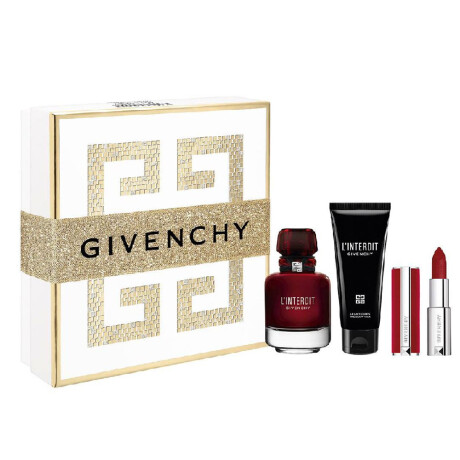 Fragancia Givenchy L'Interd Rouge EDP 80 ml Con Labial Y Body Lotion+Lr+Bl Fragancia Givenchy L'Interd Rouge EDP 80 ml Con Labial Y Body Lotion+Lr+Bl