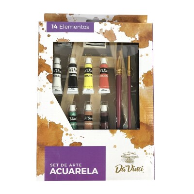 Set de Arte Acuarela 14 Piezas Set de Arte Acuarela 14 Piezas