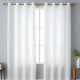Cortina en tela Voile set 2 paños 140 x 210 cms BLANCO