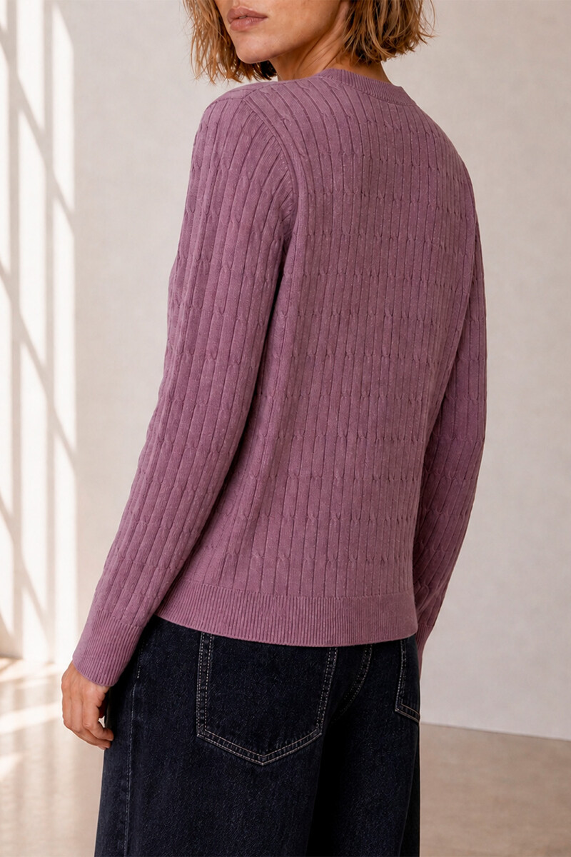 CARDIGAN OCHOS ROSA