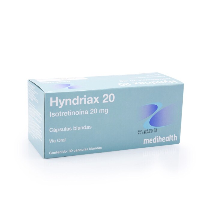 HYNDRIAX 20 MG. CJ X 30 CAPS. BLANDAS única