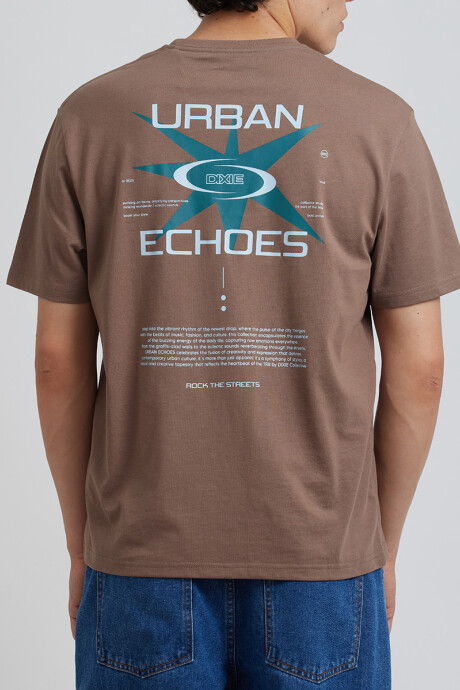 T-SHIRT M/C ECCO DIXIE Marrón Claro