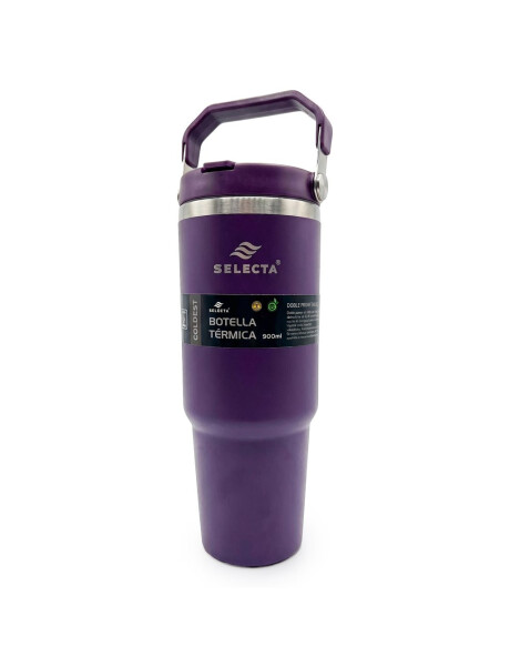 MUG TERMICO C/PICO 900ML ACERO VIOLETA MUG TERMICO C/PICO 900ML ACERO VIOLETA