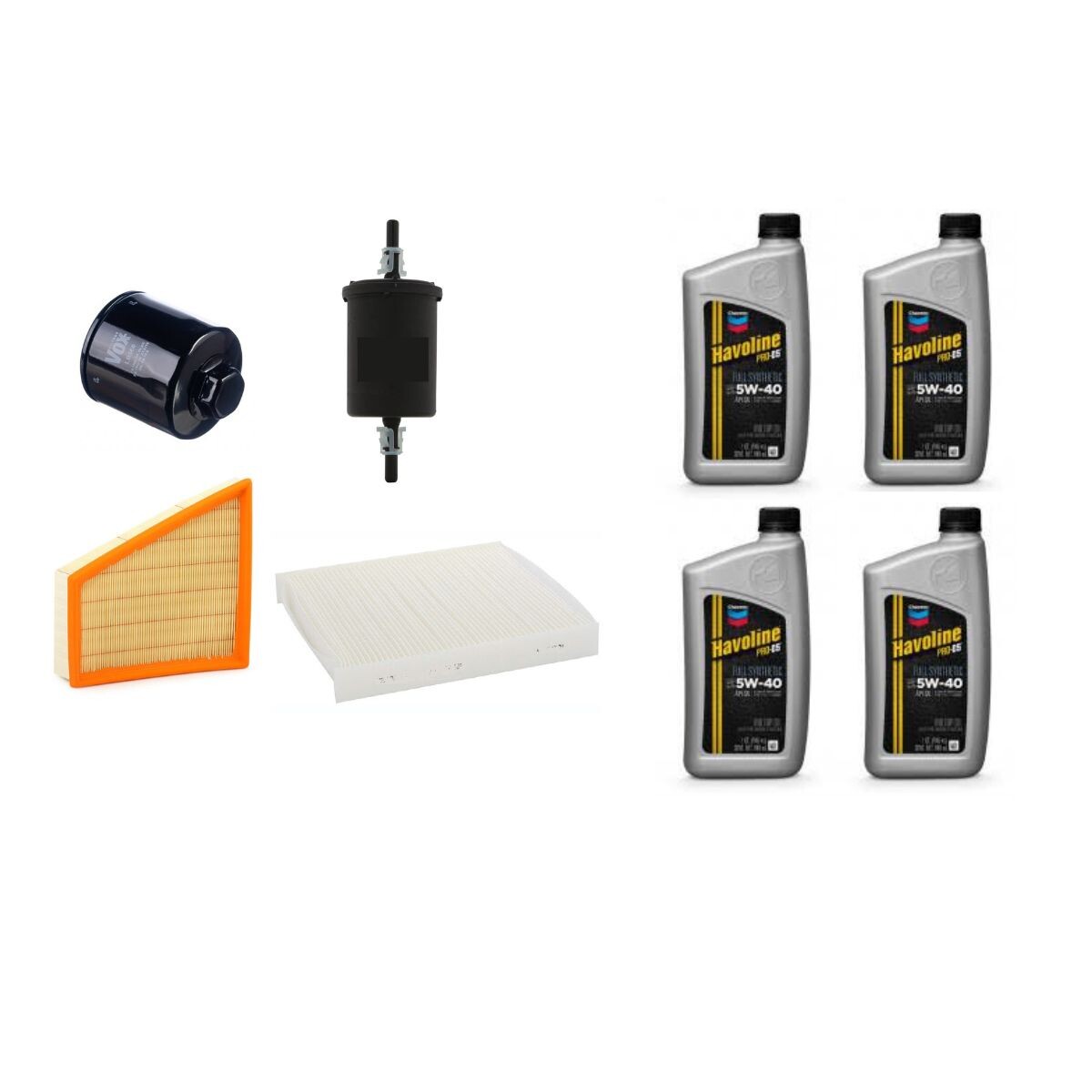 KIT DE FILTROS Y ACEITE 5W40 TEXACO 