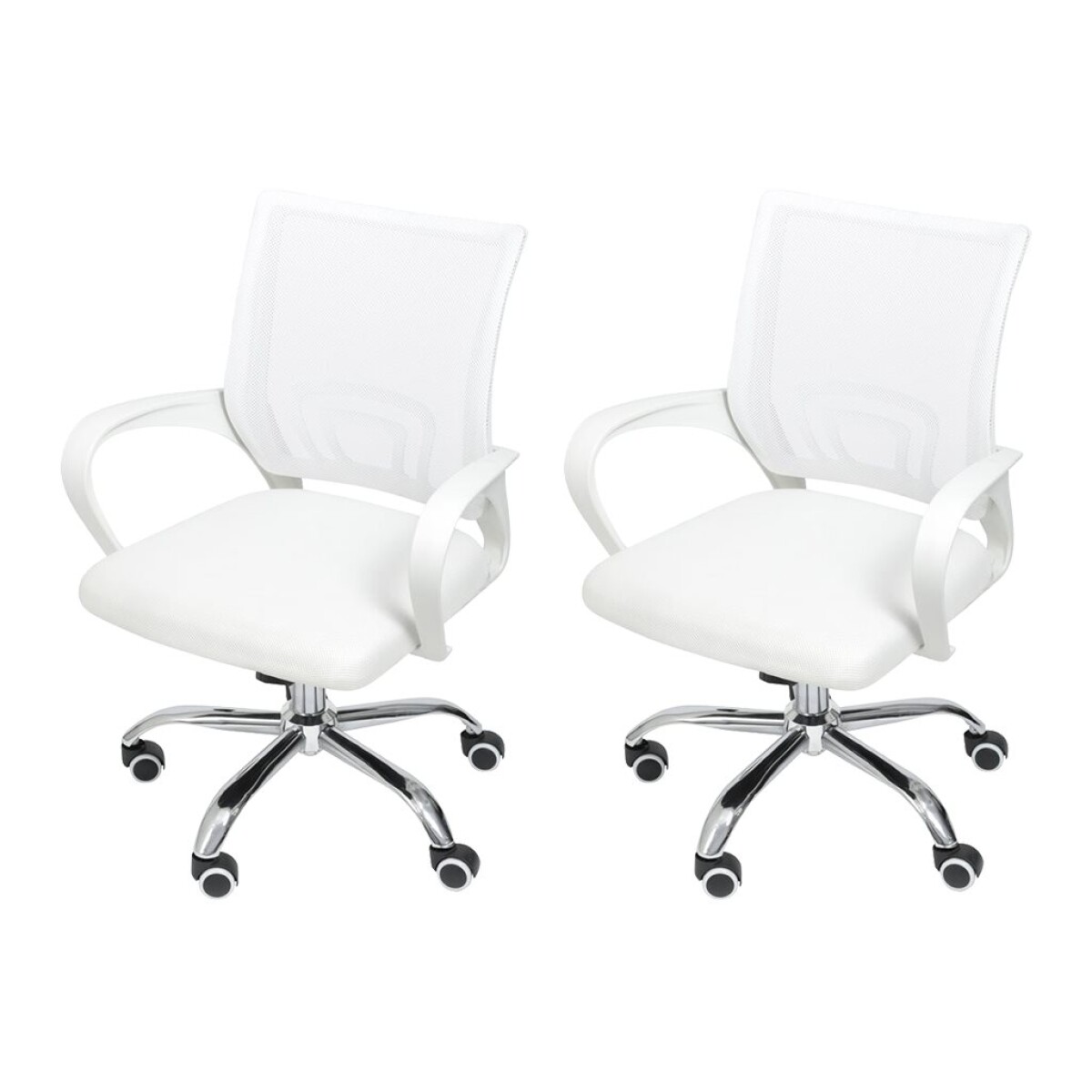 Sillas De Escritorio Tok Ergonómicas x2 Unidades - Blanco 