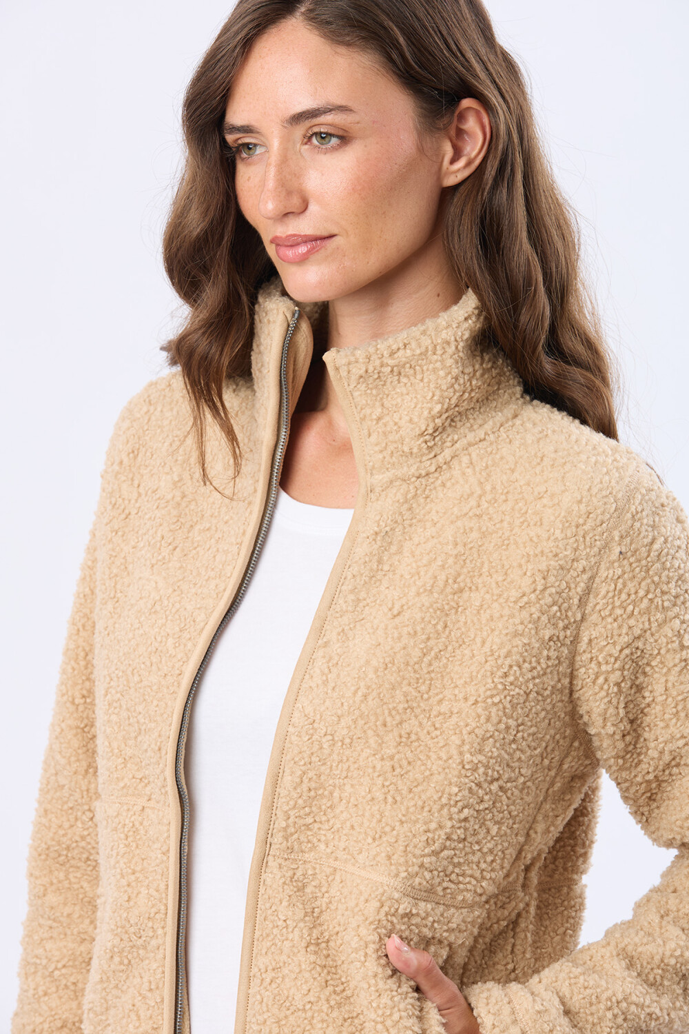 CAMPERA DE CORDERITO Beige