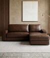 Sillon 3 cuerpos con Chaise Como Caramelo Izquierdo