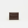 Billetera The Circle en cuero liso Marron