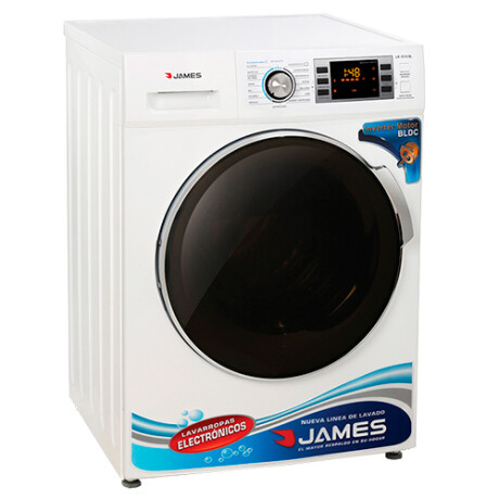 Lavarropas Automático James Lr 1016 Carga Frontal 10.5KG BLANCO