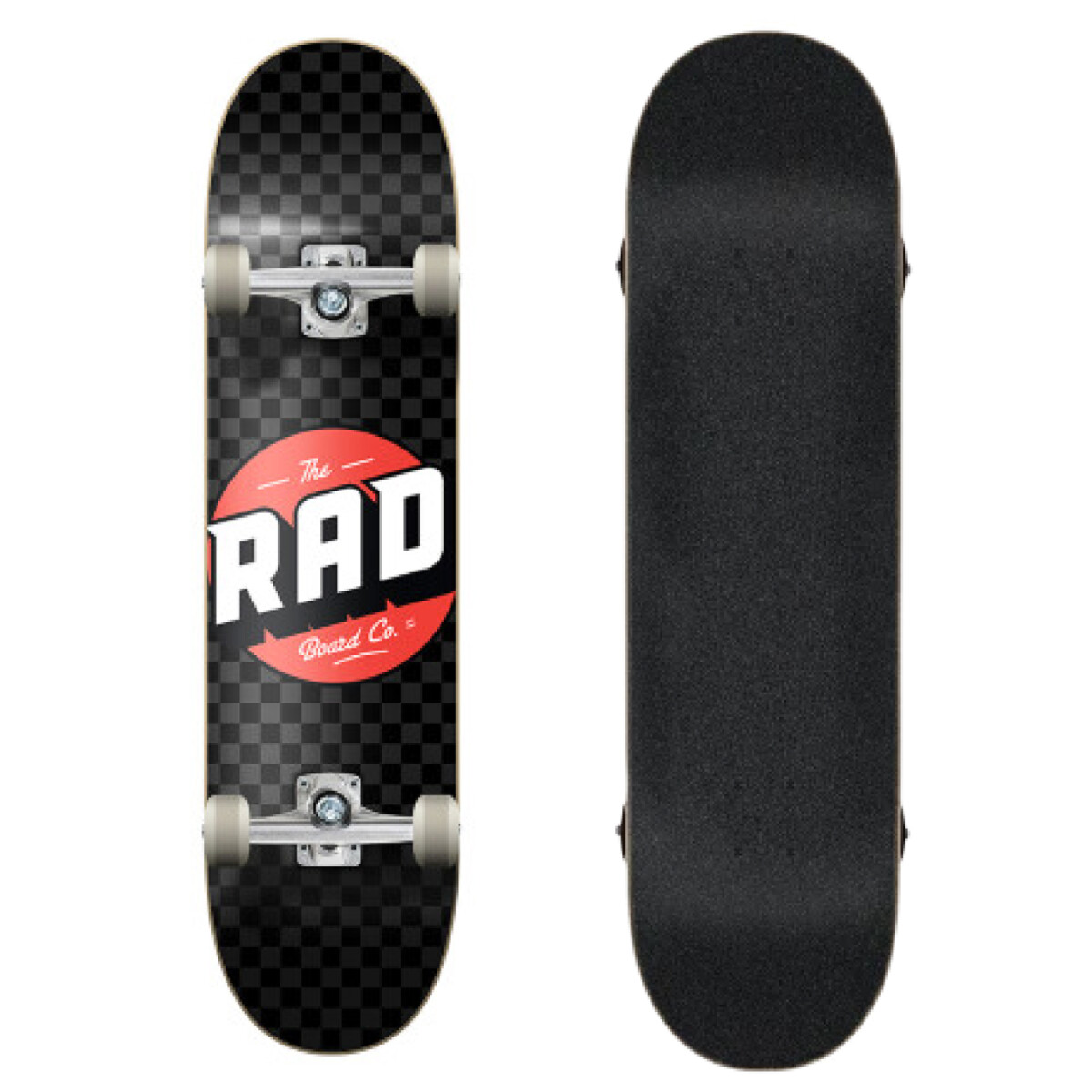 Skate armado rad DUDE CHECKERS BLACK / ASH 8.0" 