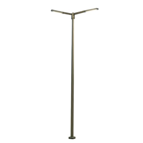 Columna 6mt con dos Brazos Blanca Columna 6mt Con Dos Brazos Gris