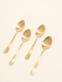Cuchara Olivo Set 4 Un. Dorado Color Unico