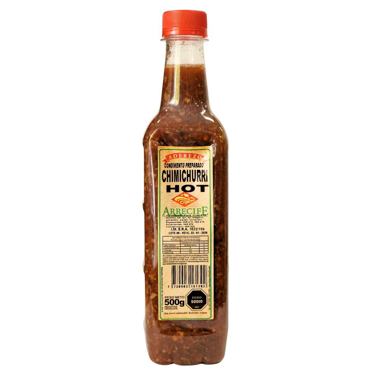 Aderezo Arrecife Chimichurri Hot 500g 