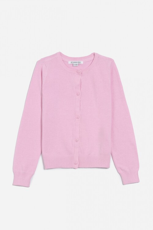 Cardigan con botones ROSADO