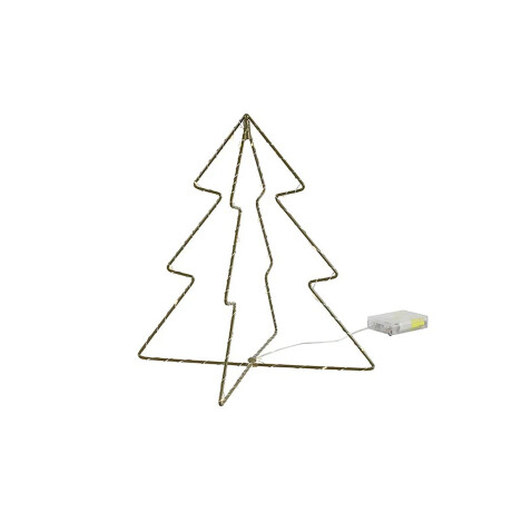 ARBOL NAVIDAD LED METAL NEGRO BOAZ