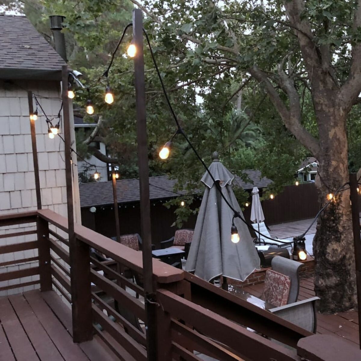 Deck Para Exterior en WPC Light Coffee 