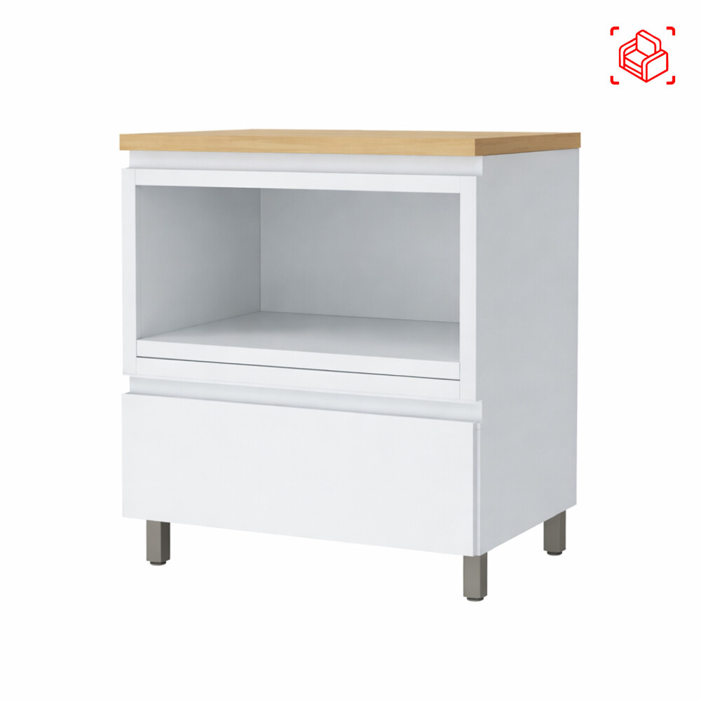 BAJO MESADA MICRO 70 CM MDF BLANCO SUECIA