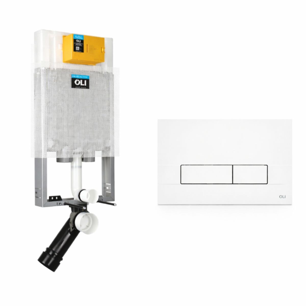 Combo Cisterna Oli80 Simflex + Pulsador Narrow Blanco 