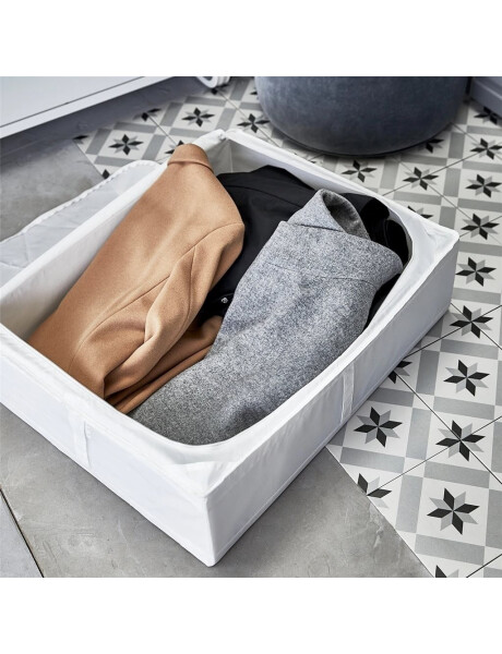 ORGANIZADOR CON TAPA Y CIERRE BLANCO 69x55x19CM ORGANIZADOR CON TAPA Y CIERRE BLANCO 69x55x19CM