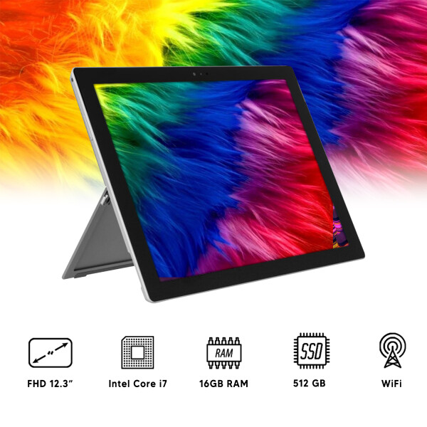Tablet Surface Pro 7 I7 16gb Ram 512gb Teclado Original PK SURFACE PRO 7 I7/16/512 + TEC.NEGRO