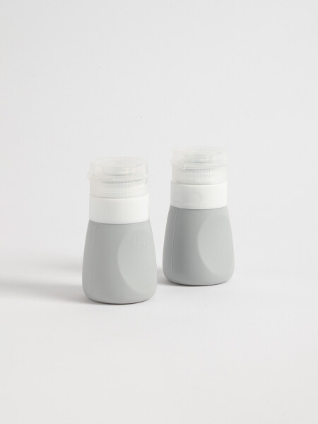 Set x2 frascos silicona 55ml Gris