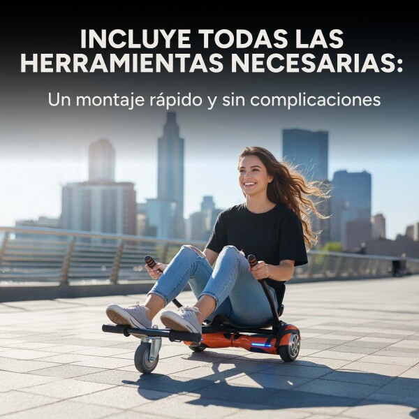 Asiento Para Hoverboard Hovercart Patineta Electrica GoGreen Variante Color Negro