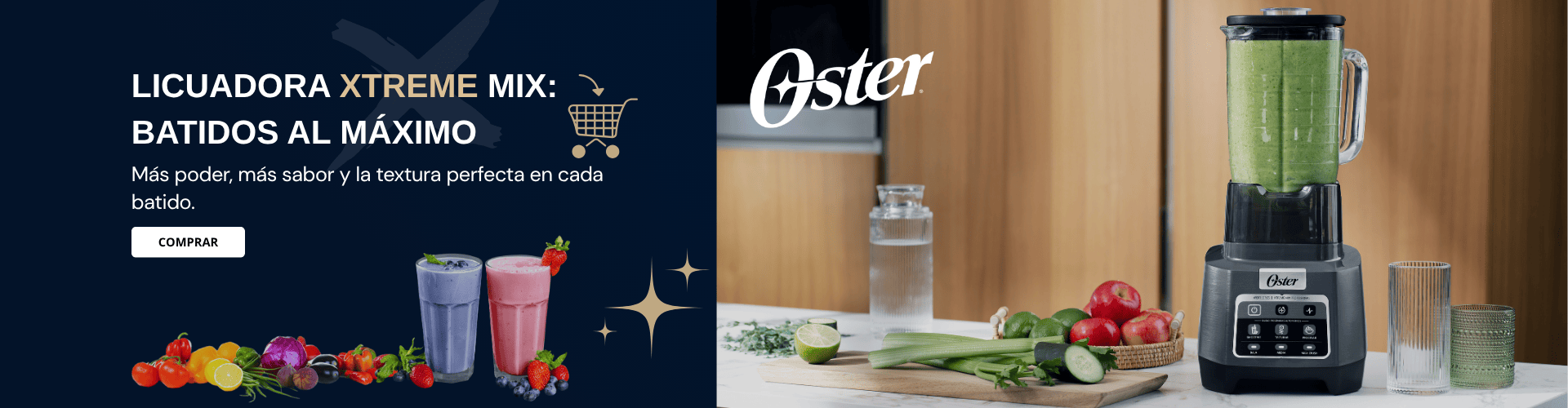 Licuadora Profesional Xtreme Mix con Tecnología Reversible