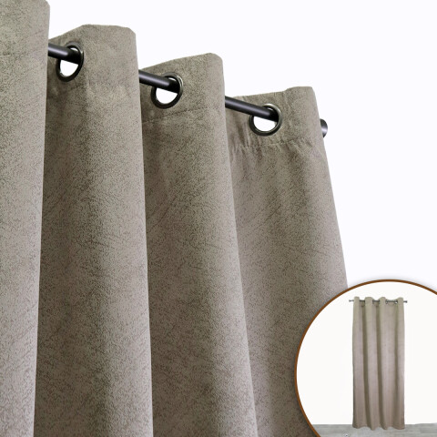 CORTINA ANTISOLAR ELIE BEIGE 140X229CM Unica