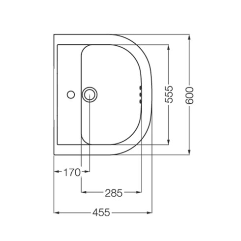 Lavatorio Para Pedestal Blanco Ferrum Bari 000